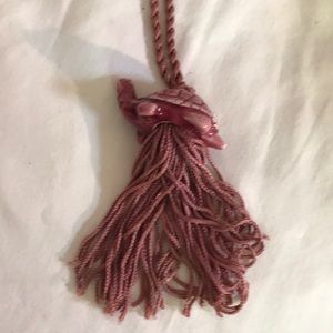 Anne Kleine signed and dated silk  and ceramic necklace.